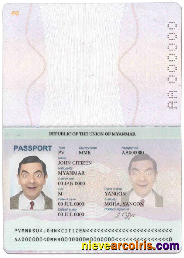 Myanmar passport